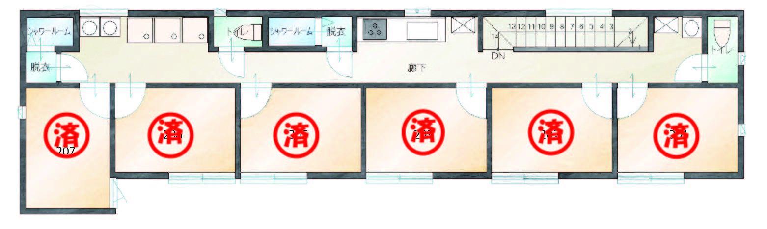 図：2階の間取り図