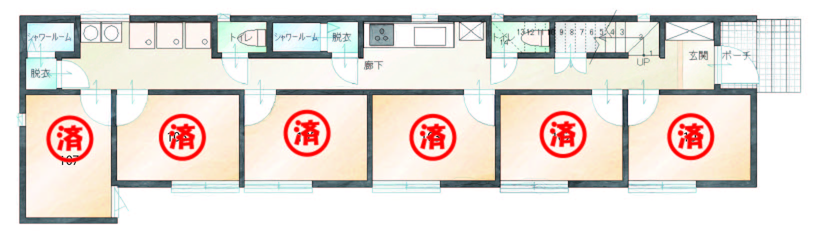 図：1階の間取り図