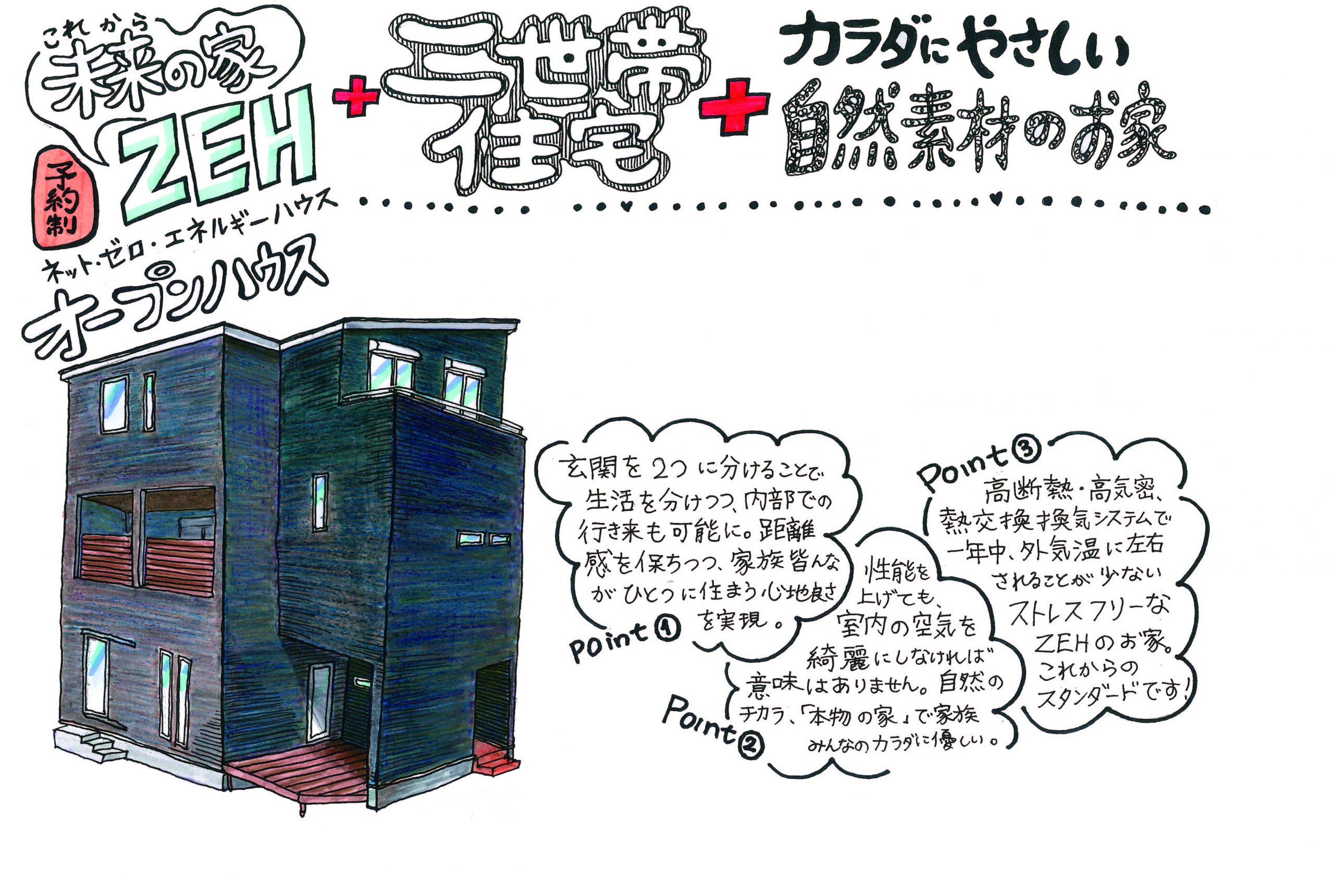 江戸川区で自然素材をふんだんに使用して無垢の木と漆喰で作る注文住宅を建てる工務店ニットー住宅　見学会