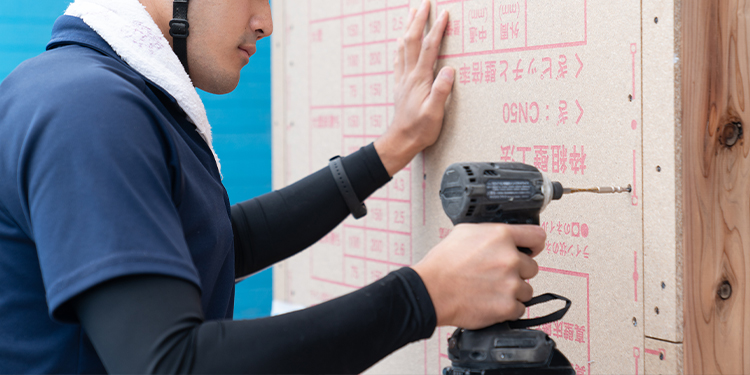 江戸川区で自然素材の注文住宅を建てるニットー住宅 木製パネルのノボパン
